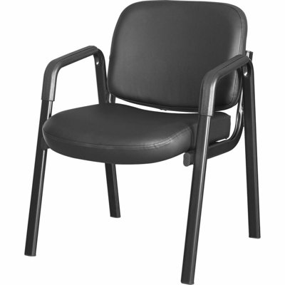 Chaise d'invité de luxe en cuir à 4 pieds