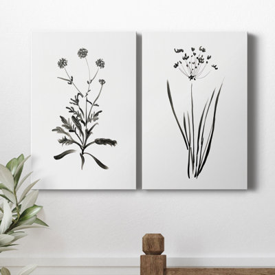 " Inky Botanical I " 2 - Pieces