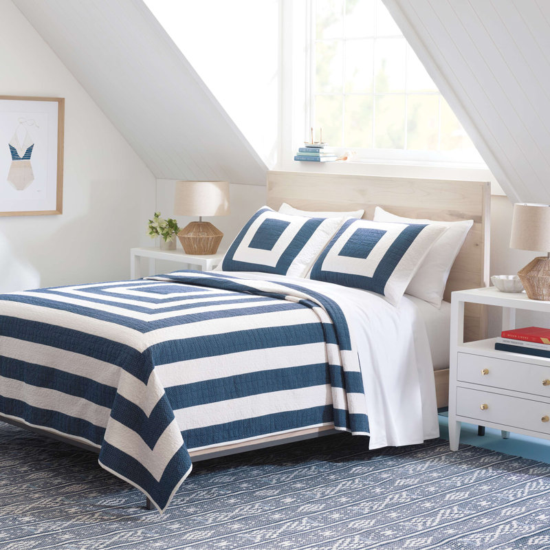 Dharma Blue Handwoven Indoor/Outdoor Rug, Rectangle 5' x 8'
