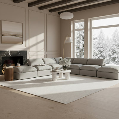 Hooria Upholstered L-Shaped Sectional Reversible