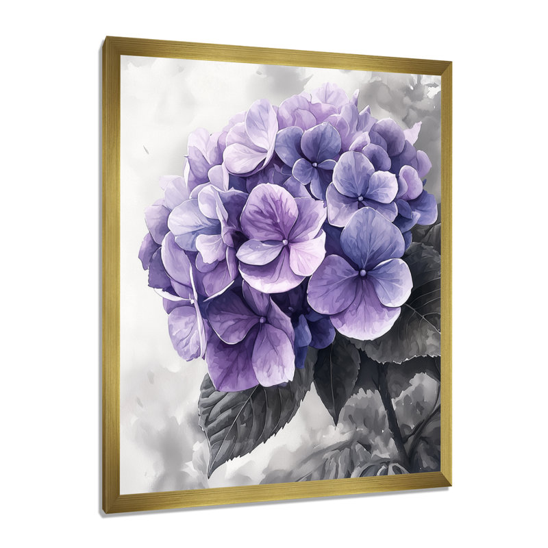 Pennels - décoration murale florale, 40" H x 30" W, Reproduction encadrée d'une seule photo, Doré