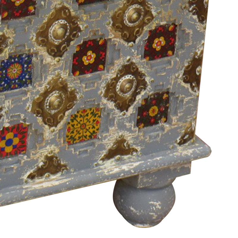 Appledorf Blanket Chest,  White/Multicoloured