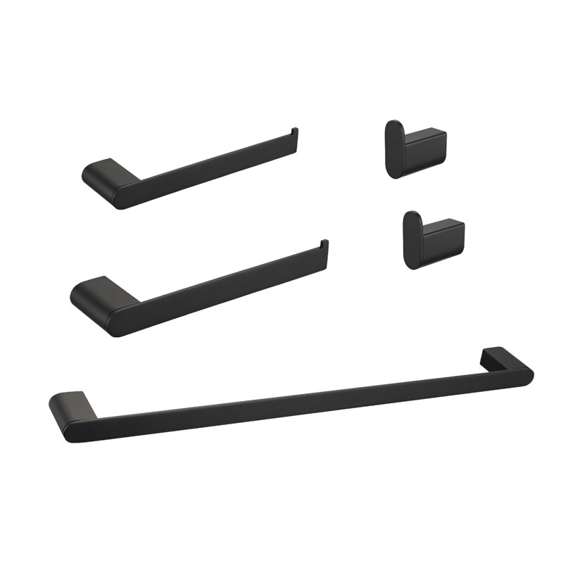 5- Piece Bathroom Hardware Set, Matte Black