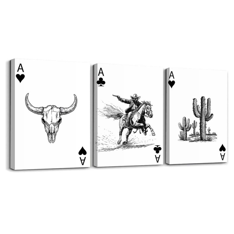 3 Piece Wrapped Canvas Wall Art