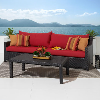 Fionnula 3-Person Patio Seating Set with Cushions