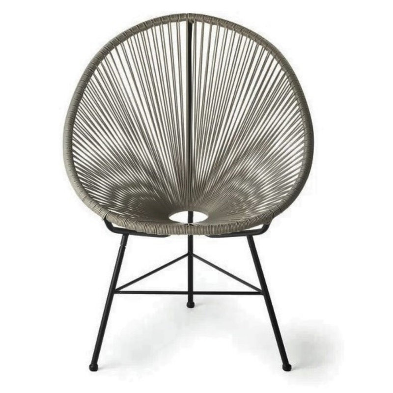 Cliffsage Metal Outdoor Lounge Chair, Gray