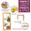 Frazier Solid Wood Flat Mirror-17854384