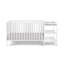 Ensemble de lit de bébé et table à langer convertible 3-en-1 Palmer - blanc-888728196