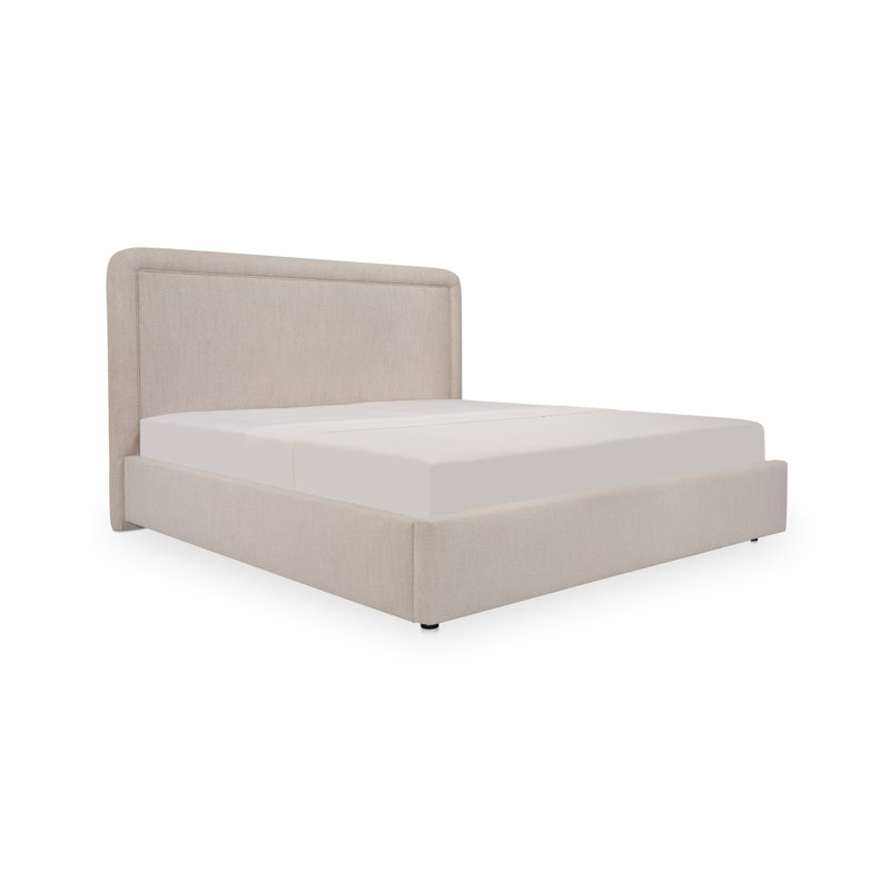 Simon Queen Storage Bed Brown, Beige, King