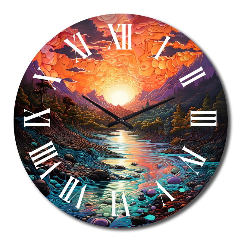 Horloge murale Sunset, Très grand