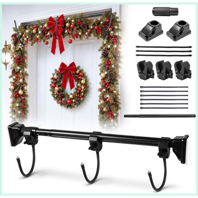 Supports pour couronnes de porte d'entrée, décorations de Noël et de fêtes, sans perçage