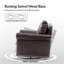 Chaise berçante pivotante en cuir véritable Auer-1929734922