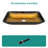 Bathroom Vessel Sink Above Counter Amber Gold Gradient Tempered Glass Bowl Square Sink For Bathroom, Tempered Glass Vessel Sink With Pop-Up Drain (No Faucet)-1576991545
