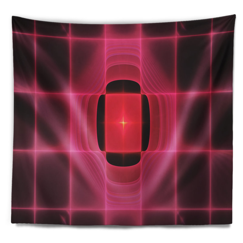 Tapisserie pare-soleil à infrarouges abstract rose, H 32 po x l 39 po