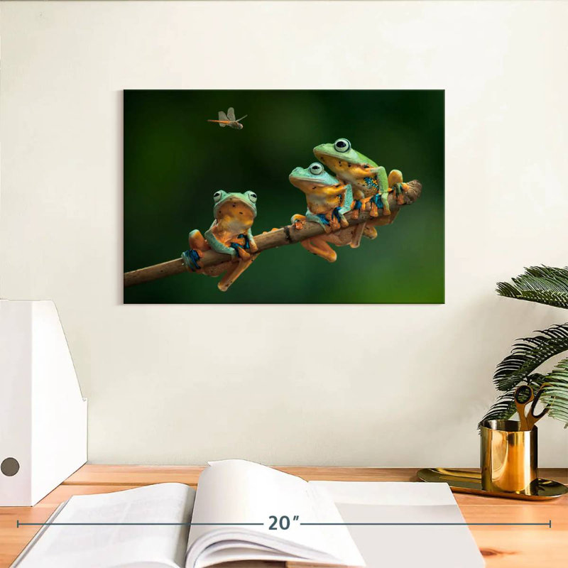 Brampt Hungry Frogs, 8" H x 12" W