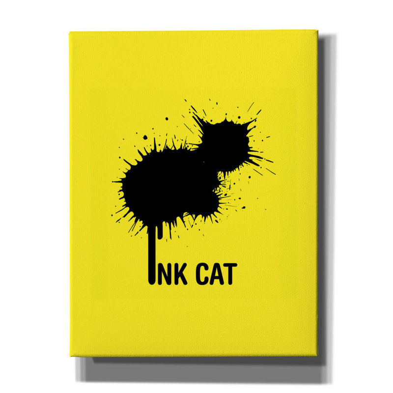 «Epic Graffiti» «Ink Cat» par Tummeow, toile murale «Ink Cat» par Tummeow, H 34 po x l 26 po x P 1,5 po
