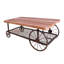 Table basse en chêne et gris antique