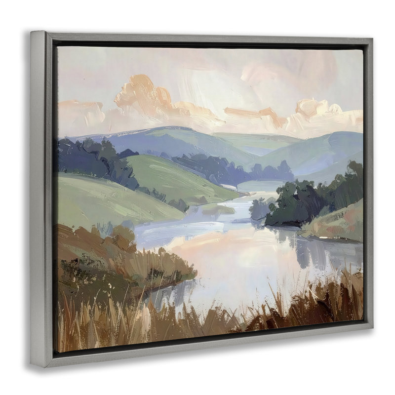 Cadre flottant discret, isolé par Alonza Saunders, Cadre flottant gris lustré, H 17 po x l 21 po