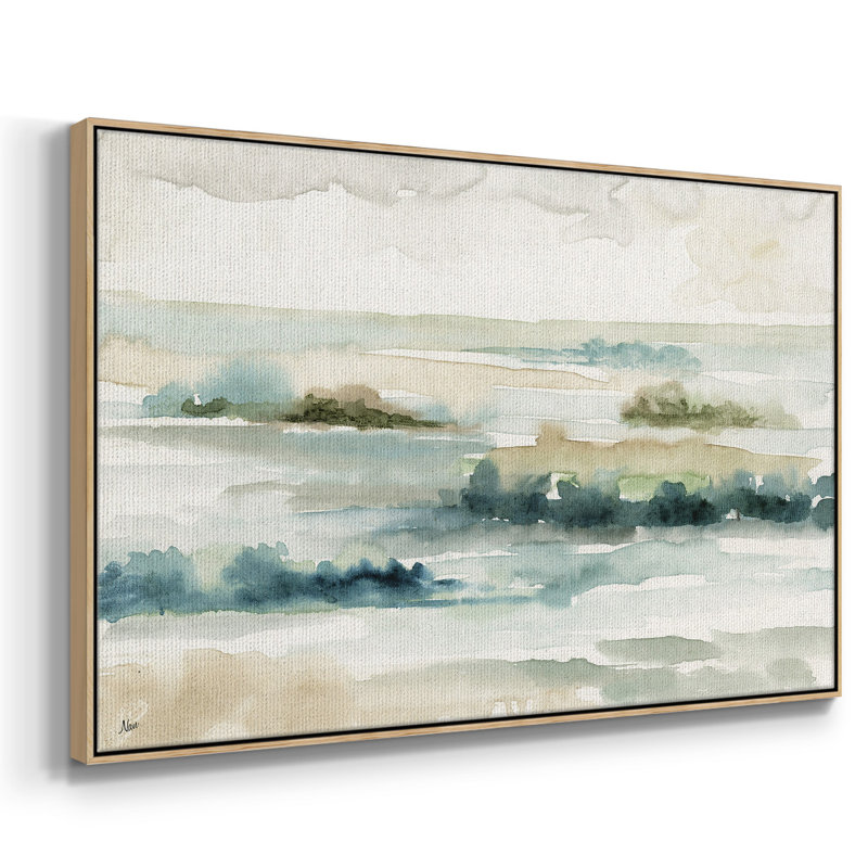 «Pastel Panorama», reproduction sur toile, Bois naturel, H 25 po x l 37 po x P 2 po