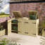 Wooden Double Bin Store