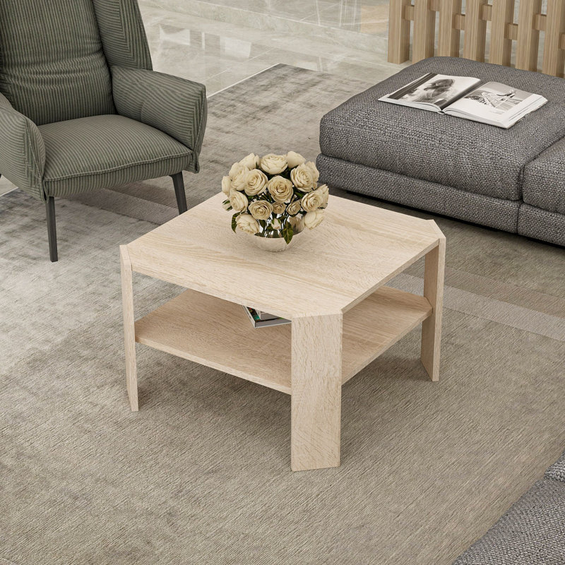 Azeldien Coffee Table With Storage Space, Sonoma, Sonoma