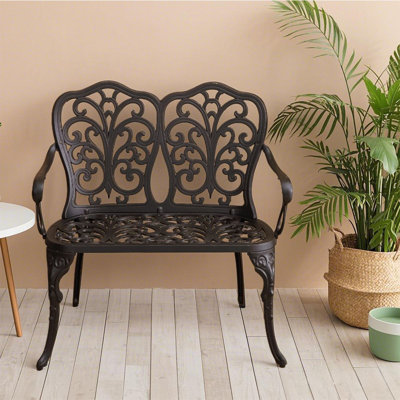 Aluminum Outdoor Bench by World Menagerie