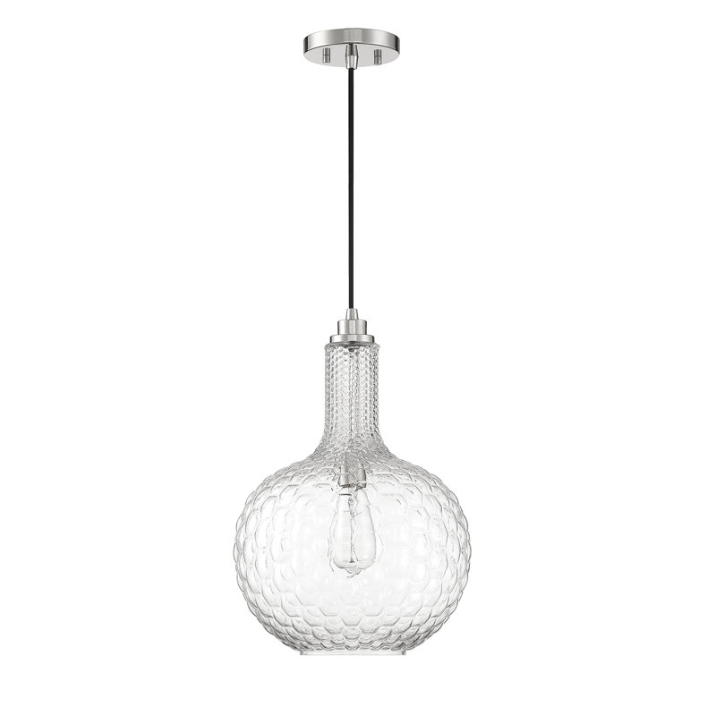1 Pendant, Polished Nickel