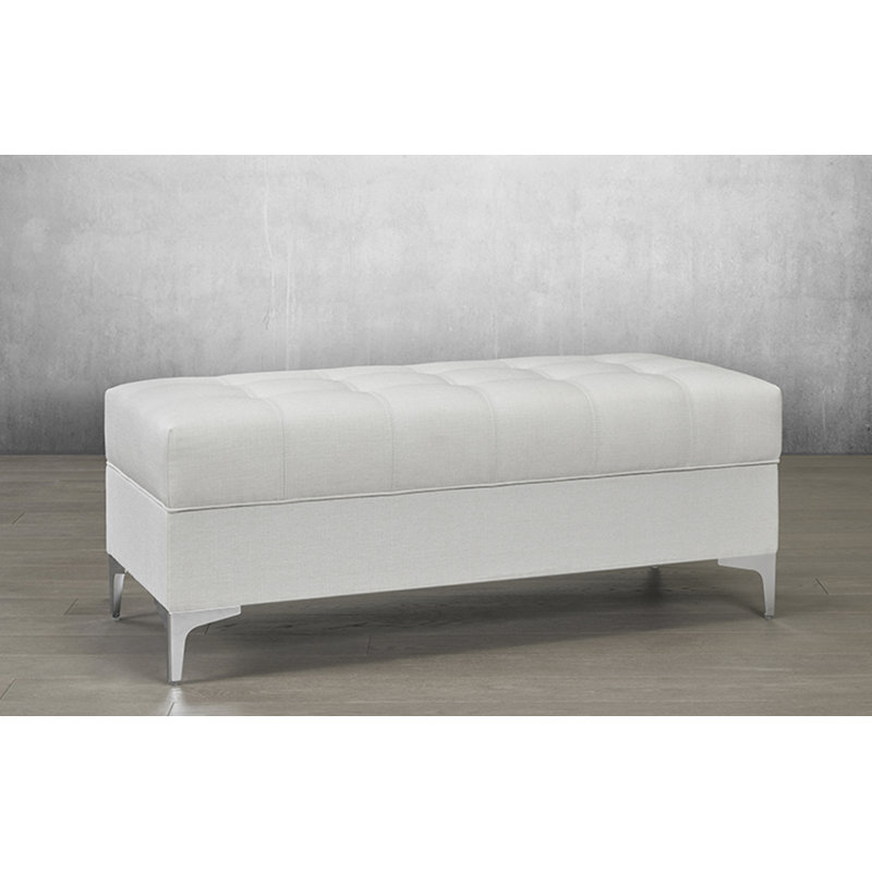 Banc de rangement Laverty, Blanc cassé