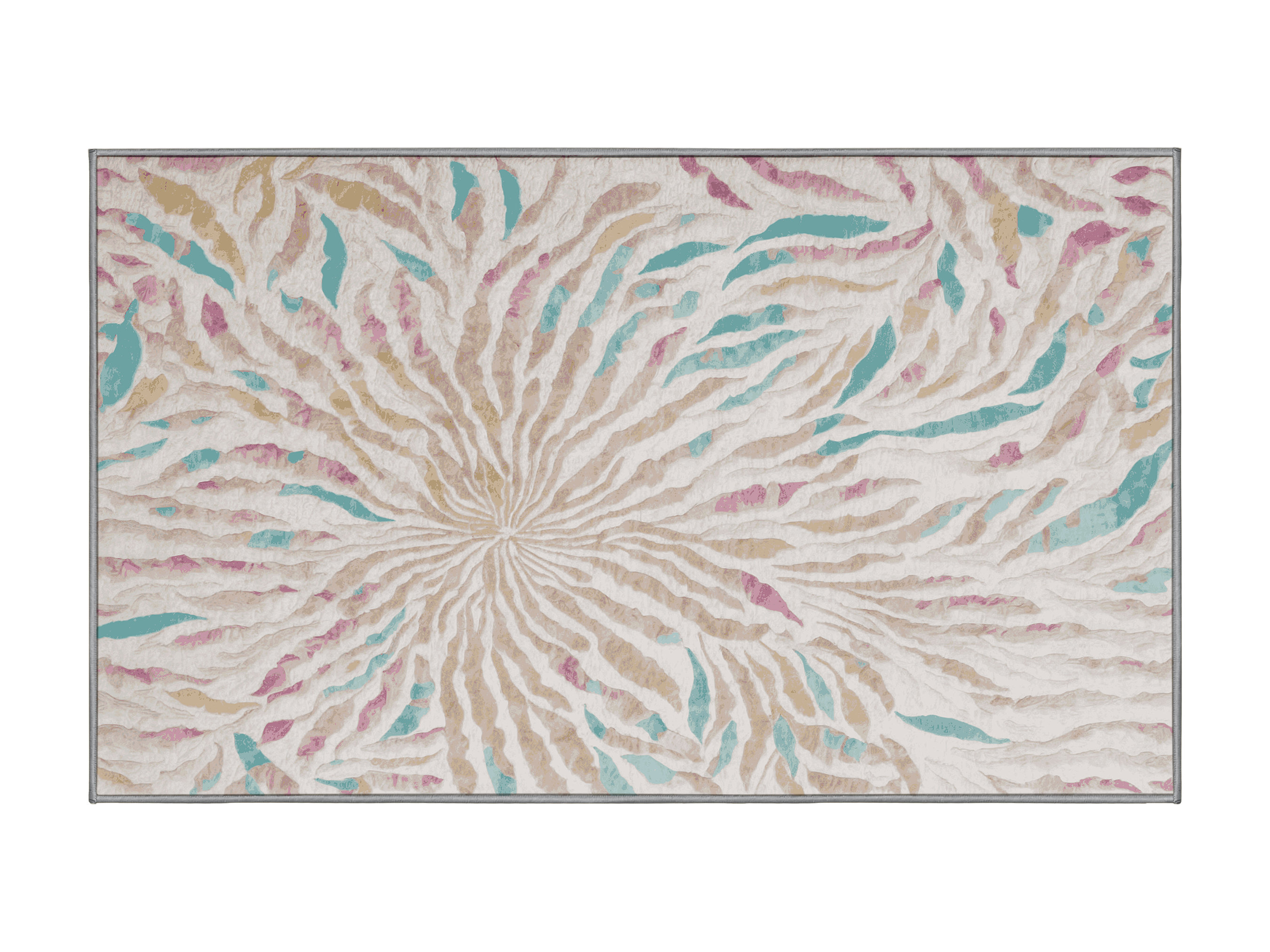 Bayou Breeze Machine Washable Gray Area Rug | Wayfair