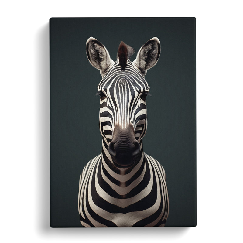 Zebra Minimalism No.3 - Wrapped Canvas, 76cm H x 50cm W x 3cm D
