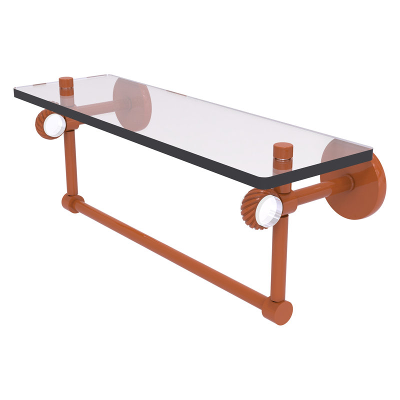 Tablette flottante avec barre à serviettes Clearview, H 6,2 po x l 16 po x P 5,65 po, Étincelle d'automne