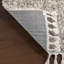 Tapis à poil long performance gris clair, beige et ivoire Makenna-735484320