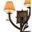 Rustic Lodge Copper Candle Wall Light