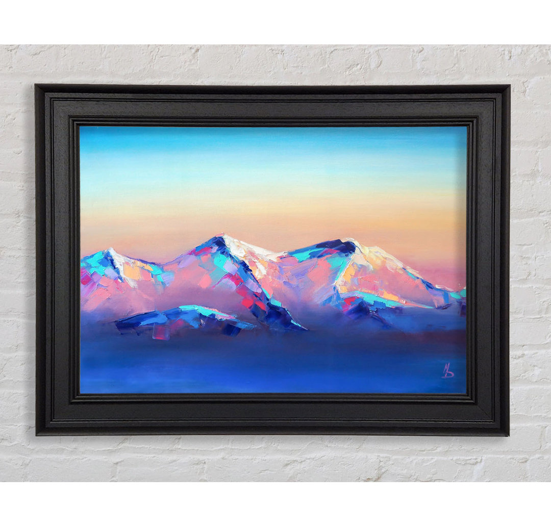 Peak of the Vibrant Mountains - Einzelner Bilderrahmen Kunstdrucke