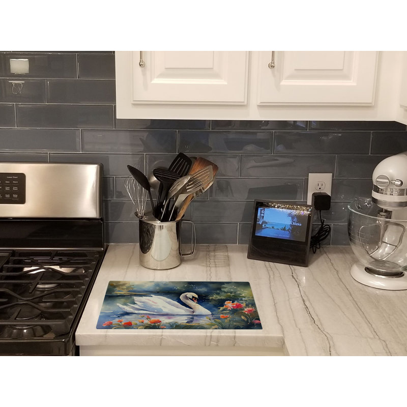 Swan Glass Cutting Board