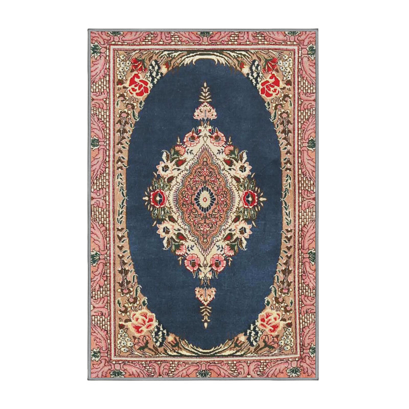 Tapis oriental bleu / brun, Rectangle 3 pi x 5 pi