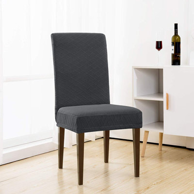 Housse pour de chaise à coussin jacquard box