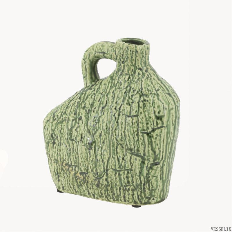 Vase de table 8,1 "x 3,1" x 8,3 "en céramique