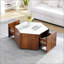 Table basse hexagonale en bois rustique rétro-287968913-287968915