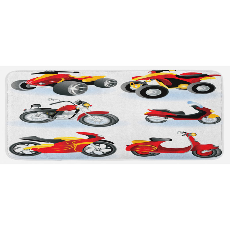 Tapis de cuisine motocyclette