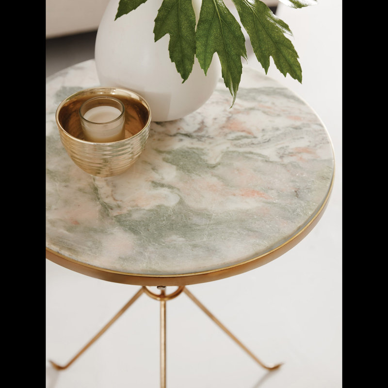 Modern History Stone End Table