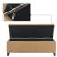Banc de rangement rembourré en lin-1250687791