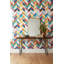 Papier peint à motif géométrique Chevron