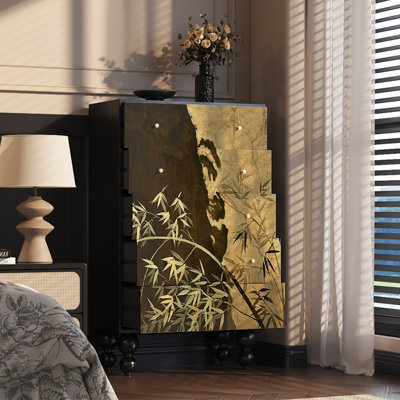 Spacious Storage Cabinet with Walnut Frame