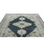 Tapis gris Oushak en laine noué à la main 9 pi 1 po x 11 pi 11 po