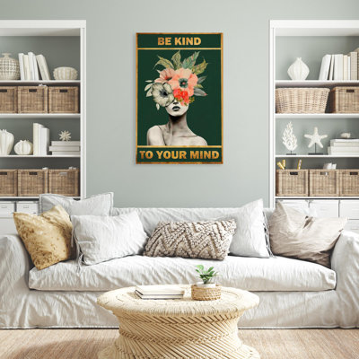 «Flower Be Kind To Your Mind», 1 pièce