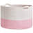 Large Cotton Rope Basket, Blanket Basket for Living Room, Baby Laundry Blanket Basket with Handle-2131817282