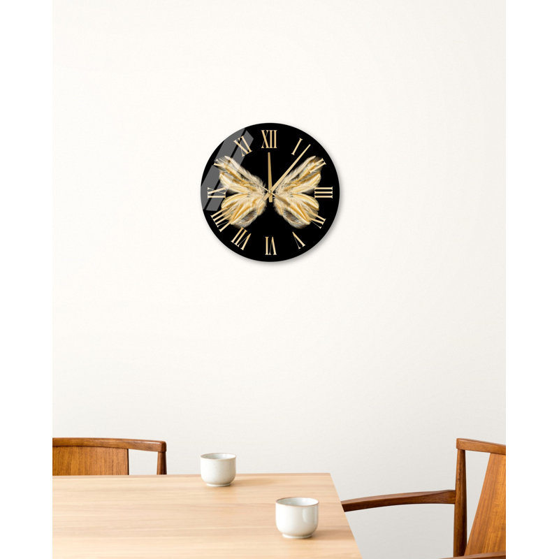 Horloge murale abstraite Vineisha