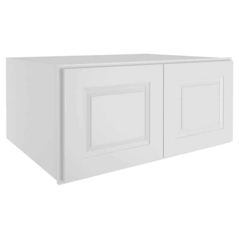 Armoire murale standard en contreplaqué, H 18 po x l 36 po x P 24 po, Style Shaker gris anthracite