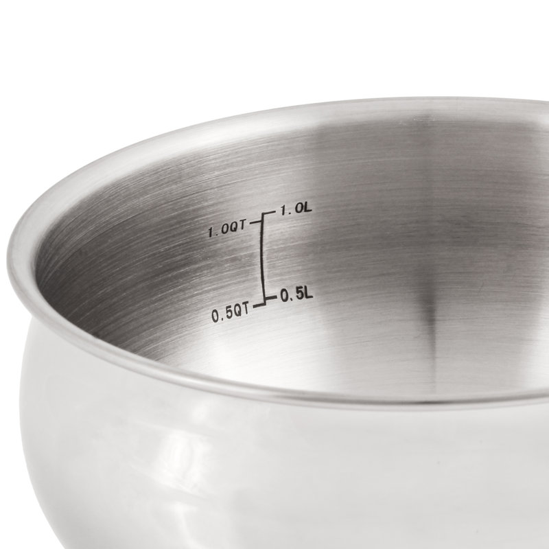 Saucière en acier inoxydable 18/10 BergHOFF, Argent, H 6,25 po